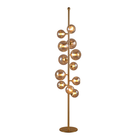 Floor design lamp  Last Night by Damien Langlois-Meurinne (brown)
