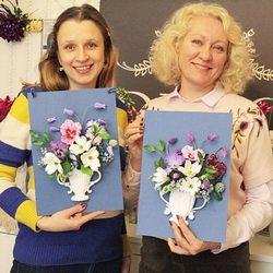 Паспарту отечественное. Основа для Весеннего проекта 2018. (синее)