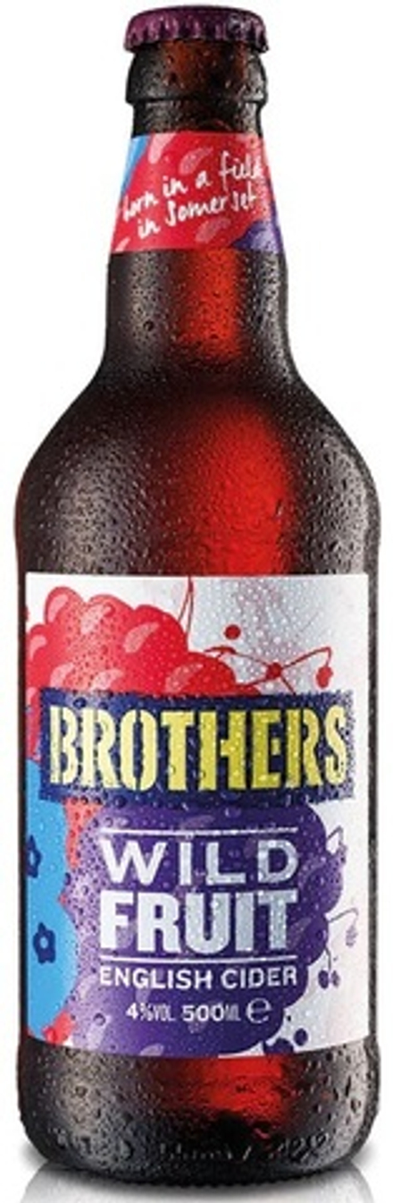 Сидр игристый Brothers Wild Fruit Cider, сладкий 0.5 стекло - 12 шт