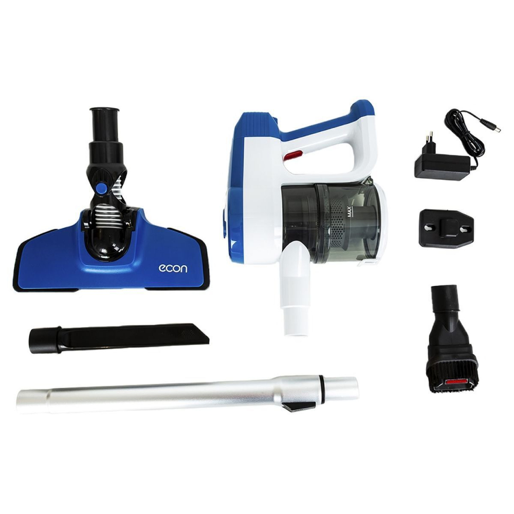 Пылесос аккум, вертикал, Econ, ECO-120VS, 120 Вт, с конт, 0.5 л, 2.2 А.ч, сух.убор