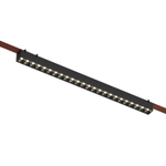 DK5573-BK Cветильник для трека-ремня Belty, серия Grill, со светодиодом, L642*W40*H45мм, 48V DC, 24W, RA90, 24°, 3000K, IP20, черный, алюминий