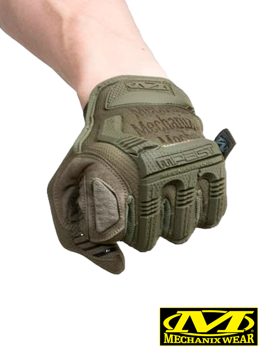 Перчатки полнопалые Mechanix M-Pact (реплика). Олива