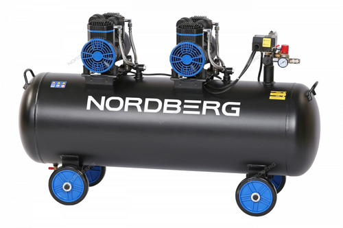 Компрессор безмасляный 220 В, ресивер 135 л, 500 л/мин NORDBERG NCEO135/500