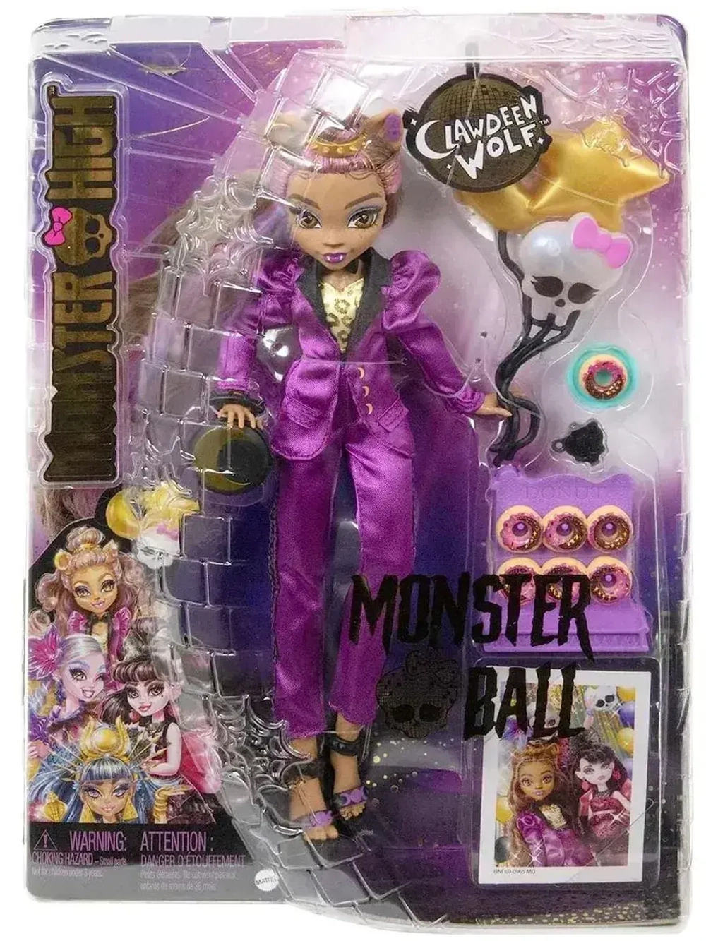 Кукла Монстер Хай Клодин Вульф Monster Ball HNF69