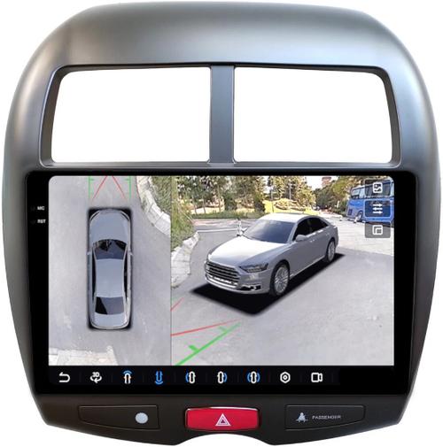 Магнитола для Mitsubishi ASX, Peugeot 4008, Citroen C4 Aircross 2010-2016 - FarCar BX026M-360 монитор 10.36" 2K QLED на Android 13, Быстрая, CarPlay, 4G SIM-слот, 4 камеры в комплекте
