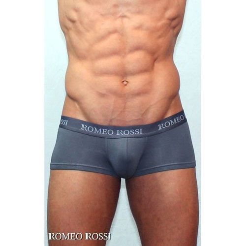 Мужские трусы хипсы темно-серые Romeo Rossi Comfort Boxer Brief RR5001-04