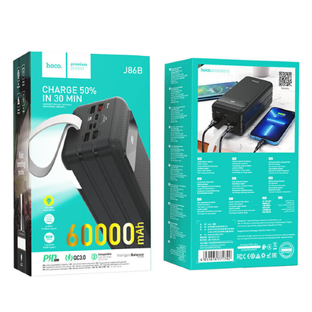 J87B Tacker PD20W+QC3.0 power bank(30000mAh)