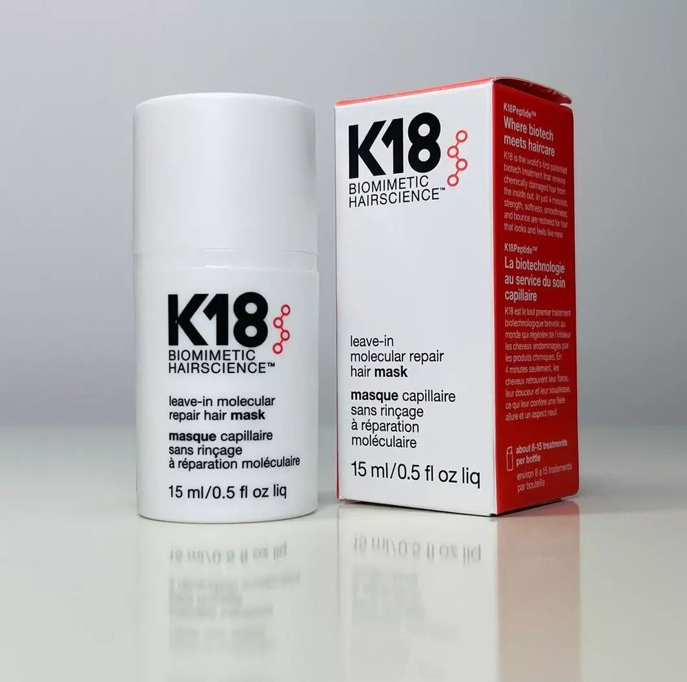 K18 LEAVE-IN MOLECULAR REPAIR HAIR MASK/Несмываемая маска для молекулярного восстановления волос К18 (15 мл / Восстановление)