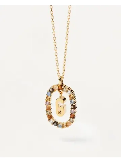 Колье женское Буква G