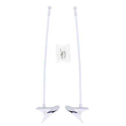 UFP-M02C-450 WHITE POLYBAG SET2 Подставка для светильника ULI-P. на прищепке. длина трубки 450мм. набор из 2шт. Белая. ТM ФитоЛето