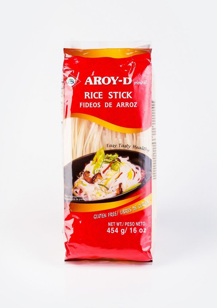 Лапша рисовая Aroy-D Rice Stick 3 мм 454 г