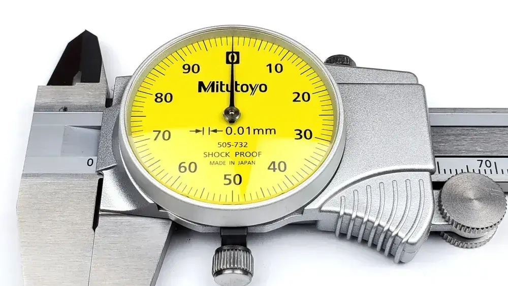 Штангенциркуль Mitutoyo (Япония) с круговой шкалой 0-150 мм 505-732. Госреестр.