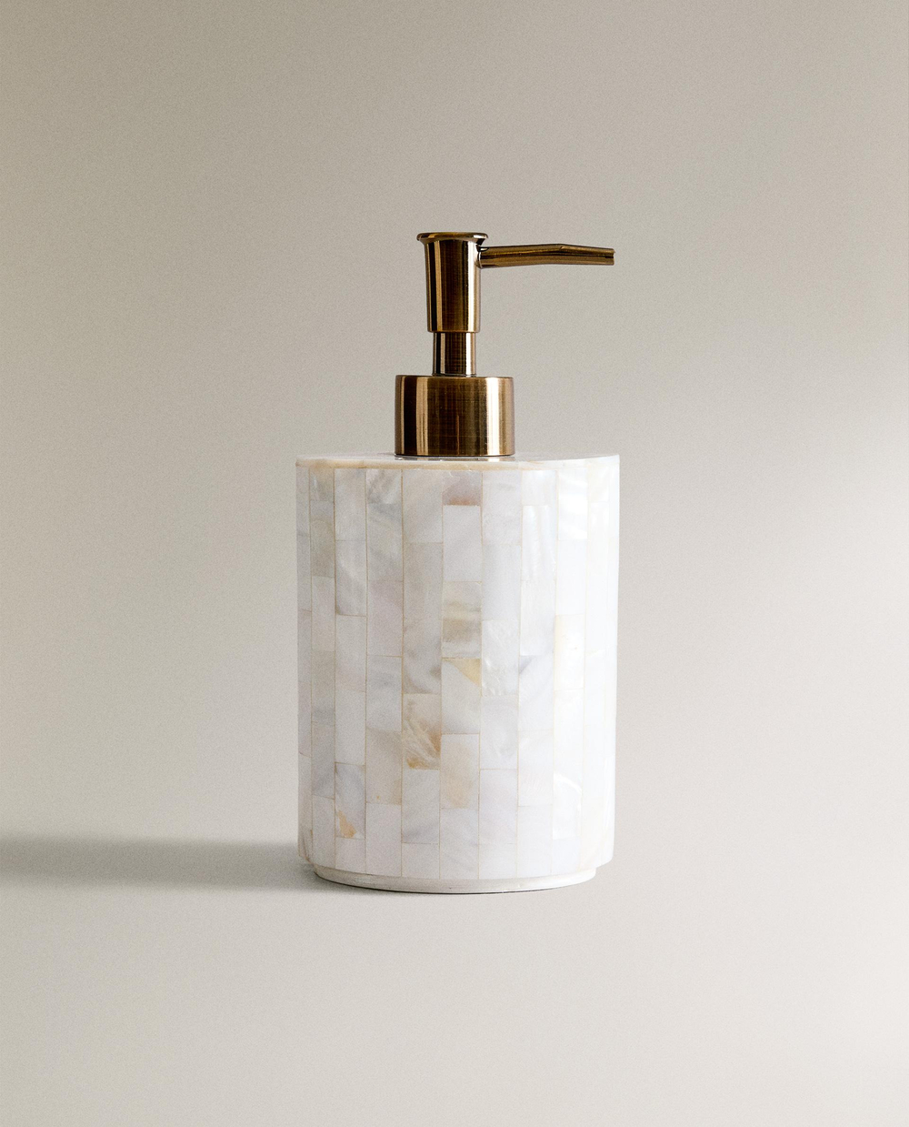 Zara Home дозатор для жидкого мыла, перламутр, светло-бежевый