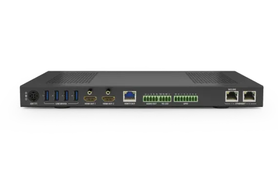 Wyrestorm MX-0403-H3-MST - матричный коммутатор 4х3 с USB-C (питание до 60 Вт), HDMI 2.0, HDBaseT 3.0 до 100м, USB 3.2, USB-C, MST. Управление: 2xLAN, RS-232, GPIO