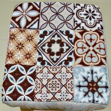 Чехол гобеленовый для табурета "ДВ.", дизайн: 175, размер 32*32см, Россия.