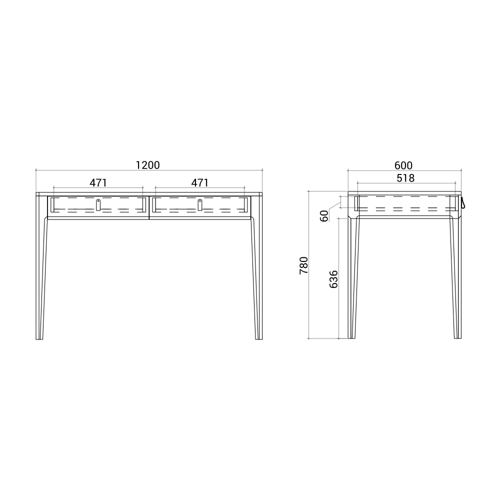 Рабочий стол CASE CST24