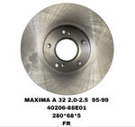 ТОРМОЗНЫЕ ДИСКИ MAXIMA J30,A32 2.0L,2.5L 1988-1999 , J30 88-94