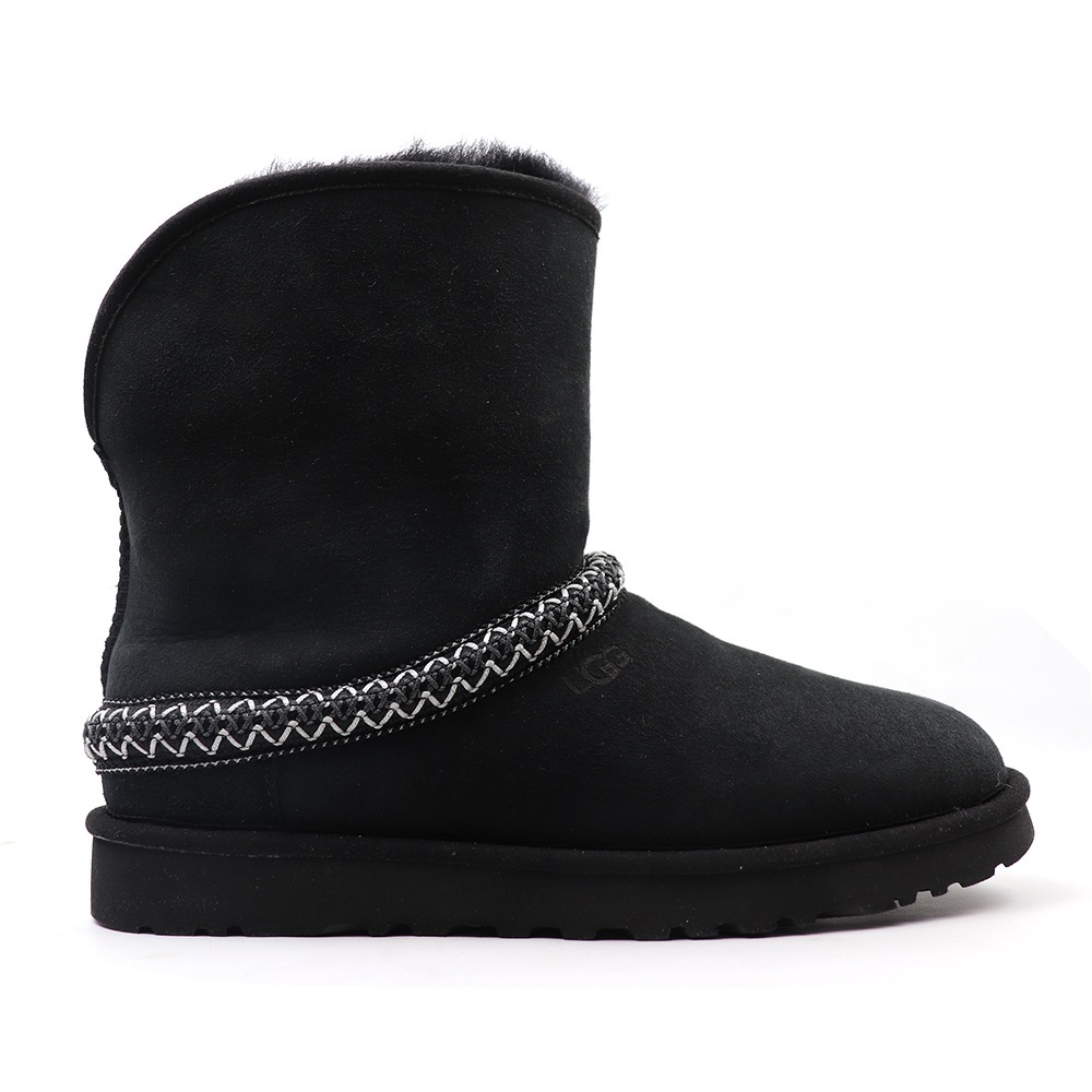 UGG Classic Short Crescent Black