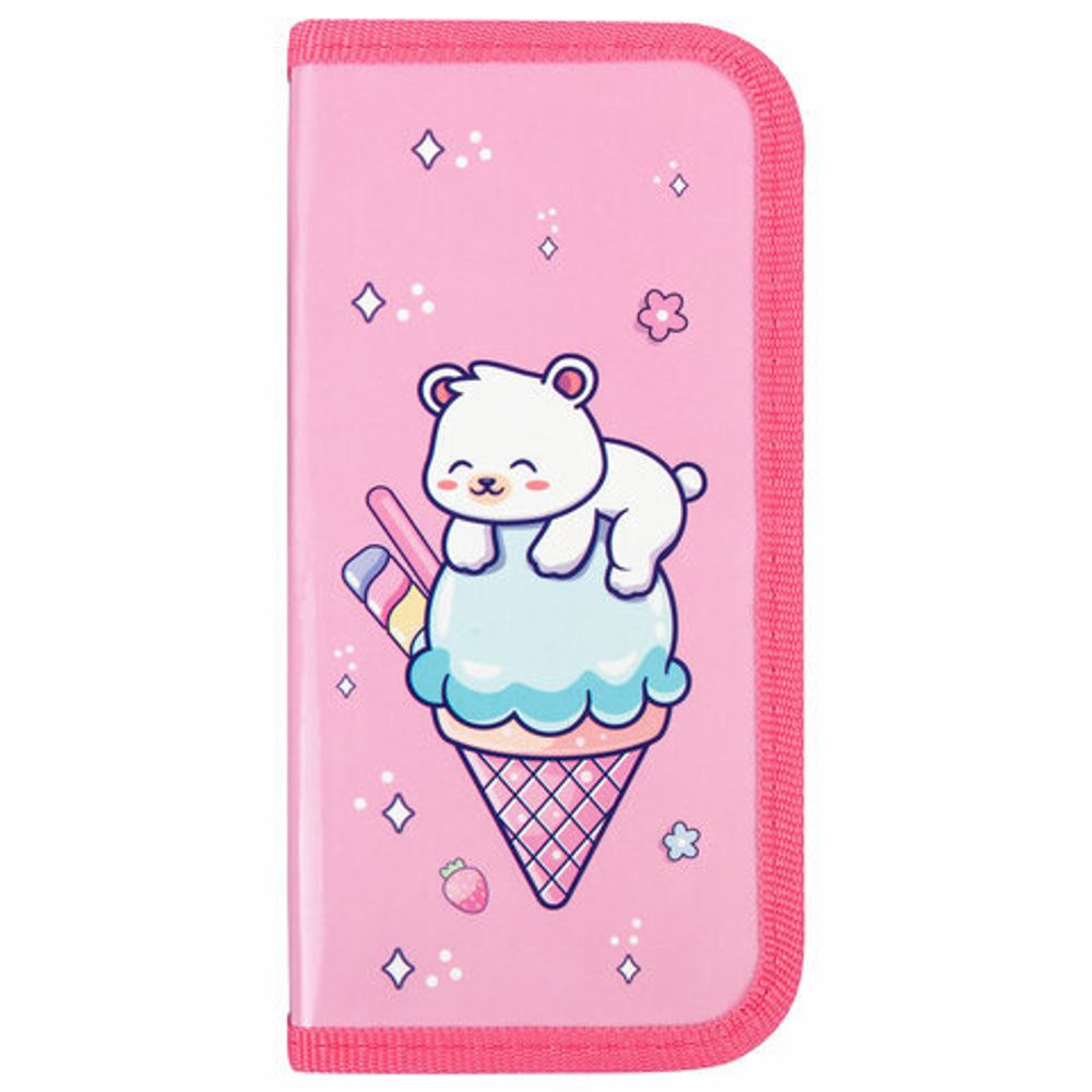 Пенал ПИФАГОР, 1 отделение, ламинированный картон, 19х9 см, "Bear attack", 272244