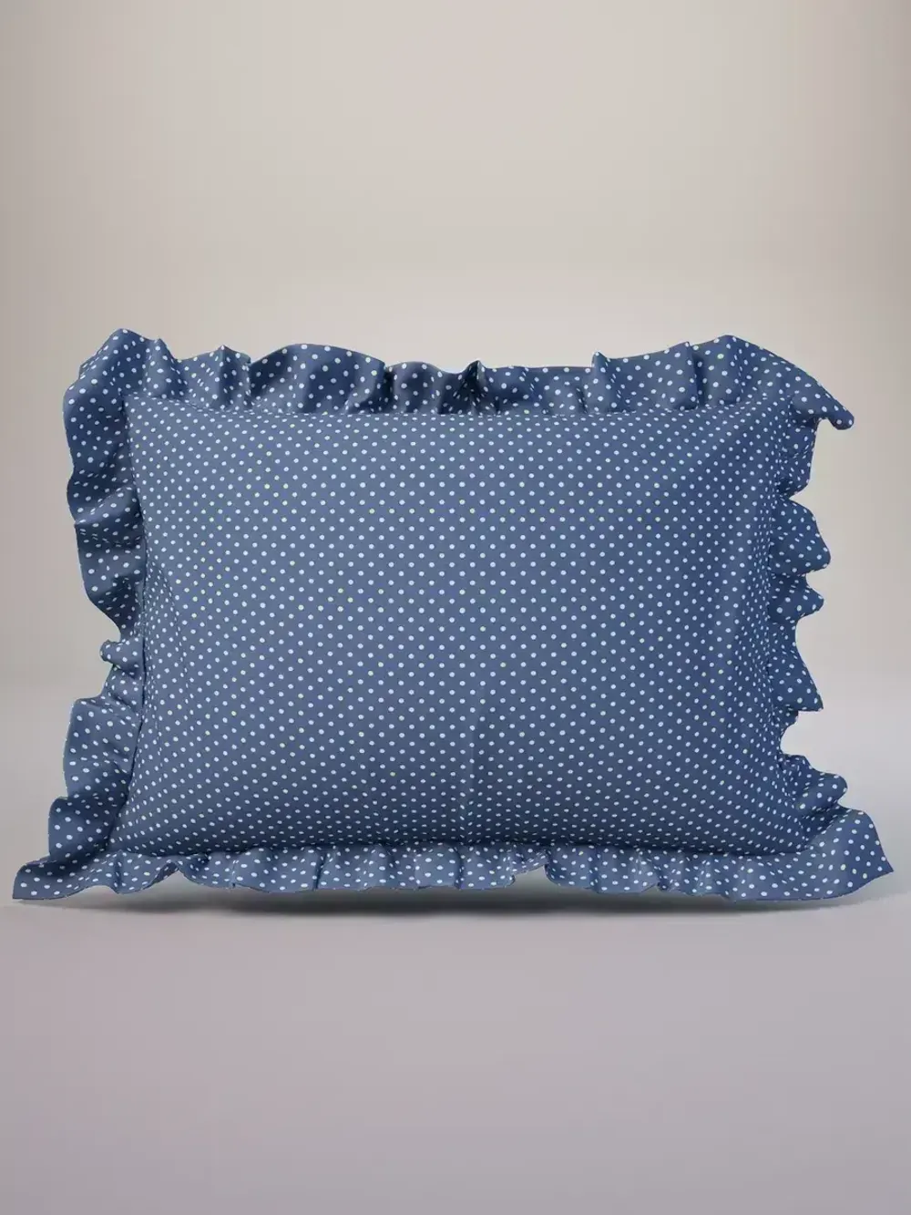 Декоративная наволочка с рюшами, оборками "Ассоль" 40х60 см, 1 шт, без молнии