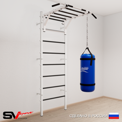 Шведская стенка Sv Sport усиленная 6203 (Турник рукоход/Цепь/Мешок 30кг)
