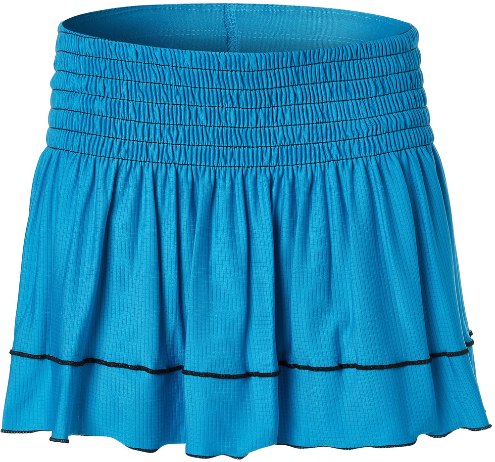 Юбка для девочки теннисная Lucky in Love Square Are You? Smocked Skirt Girls - turquoise
