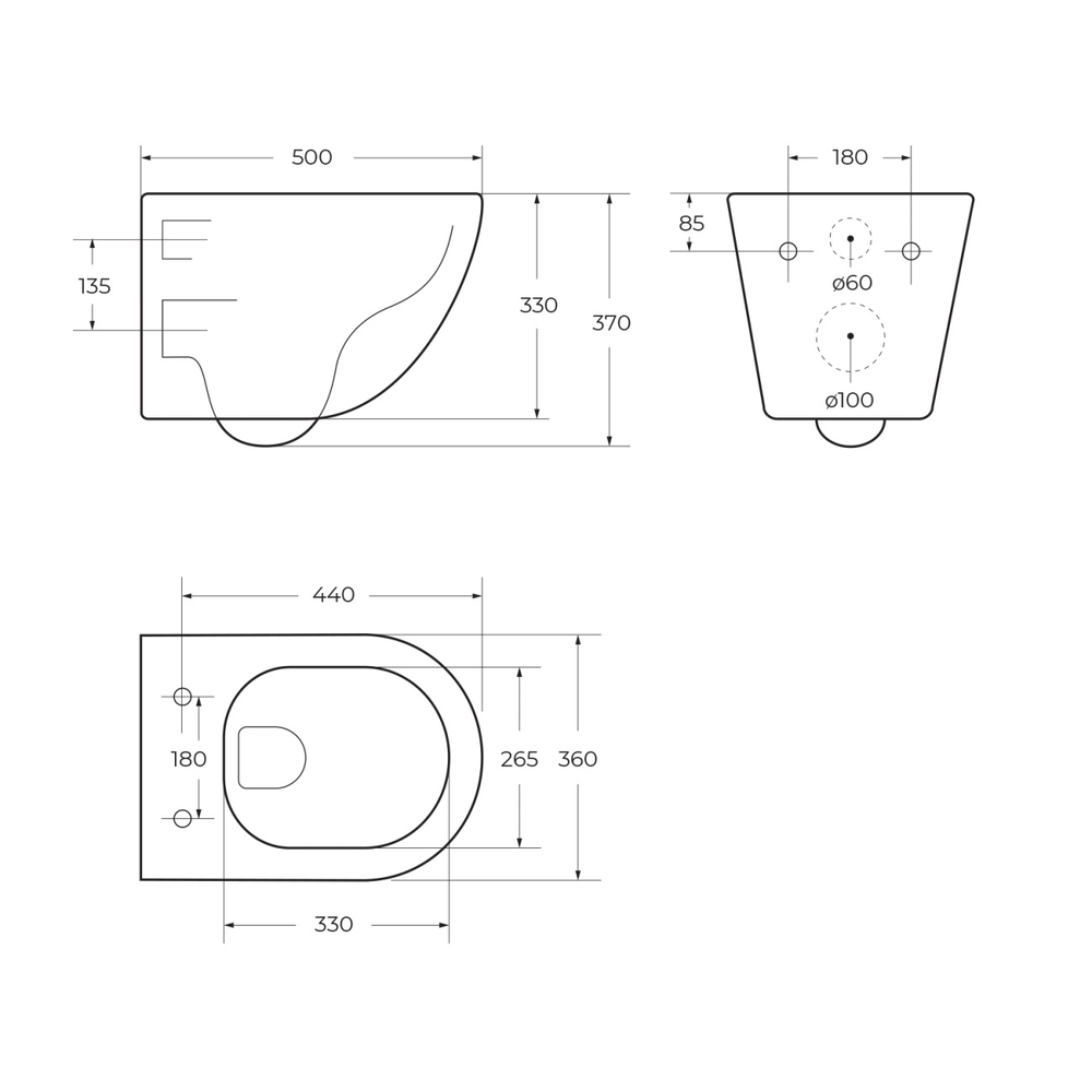 Унитаз подвесной безободковый с сиденьем и смывом TORNADO BelBagno SFERA-TOR BB046CH-TOR/SC