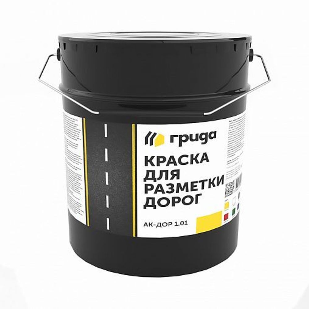 Краска для разметки дорог Грида АК-Дор 1.01 зеленая 30 кг