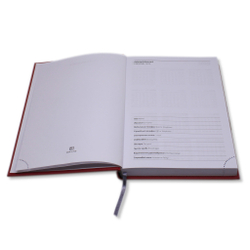 Ежедневник Lediberg Nebraska белый блок Чёрный