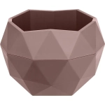 Кашпо для цветов пластиковое 2,5л d-21,8см «Топаз» Пыльная роза