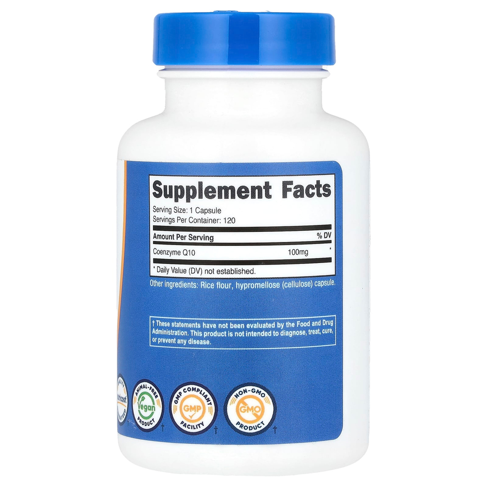Nutricost, CoQ10, 100 мг, 120 капсул