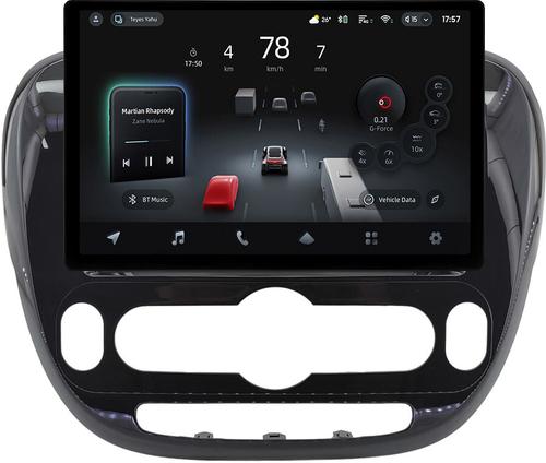 Магнитола для KIA Soul 2 2014-2019 (климат, рамка глянцевая) - Teyes CC4-PRO монитор 13" 2K QLED на Android 13, Быстрейшая, Snapdragon 778G, ИИ, CarPlay, DSP, 4G SIM-слот