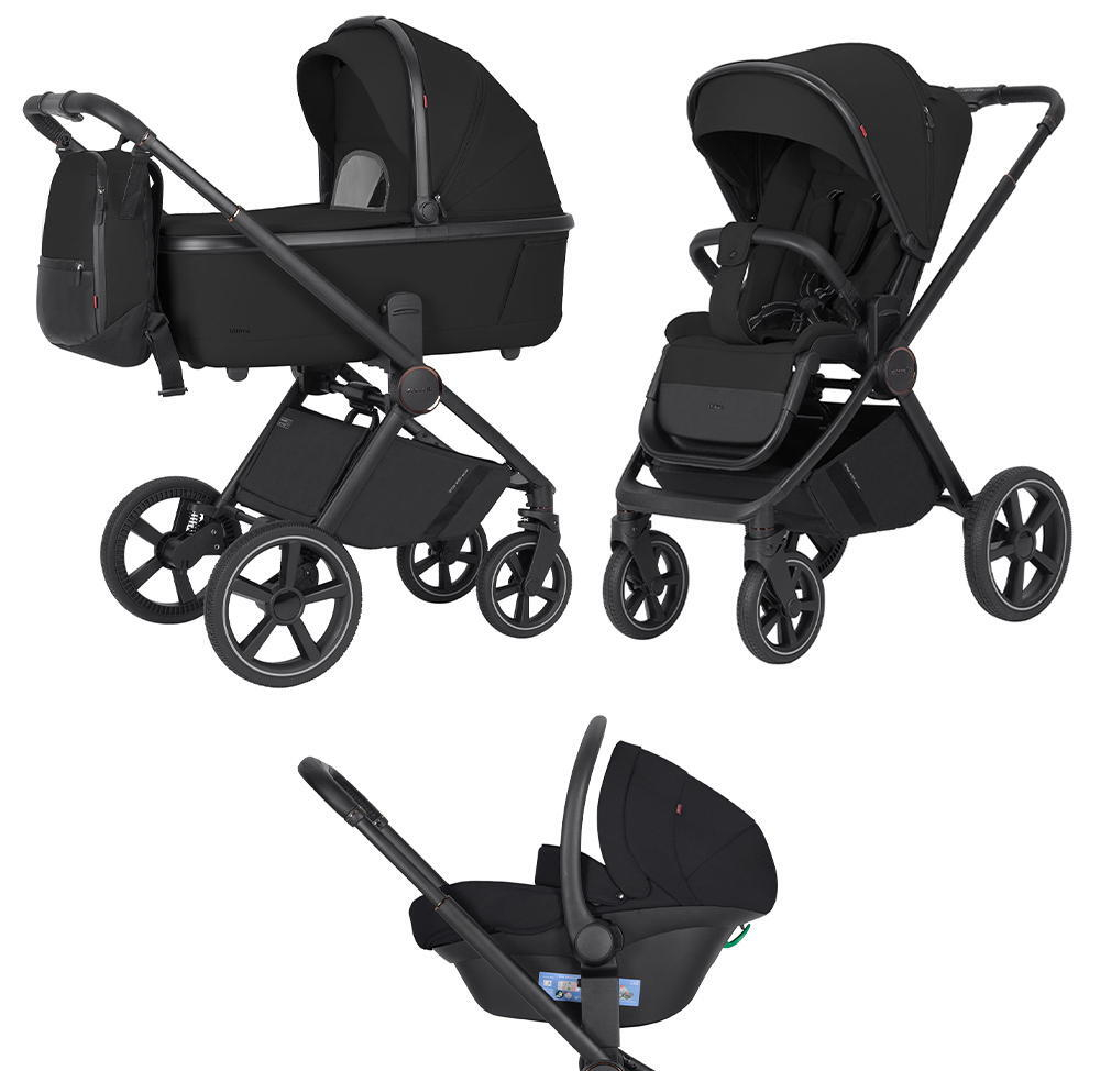 Коляска Carrello Ultimo CRL-6538 3 в 1 Sable Black