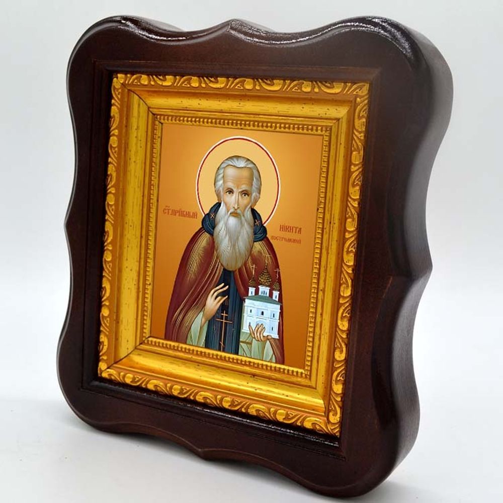 Никита Костромской, Боровский, Серпуховской преподобный. Икона на холсте.