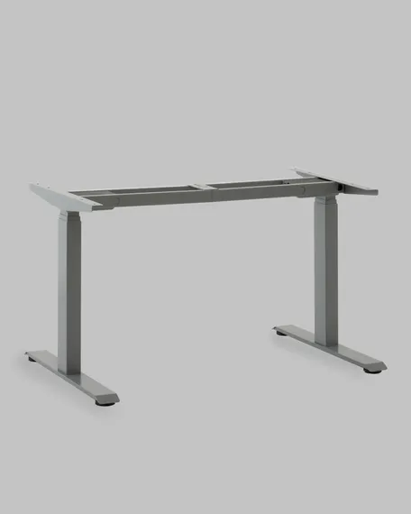 Подстолье для стола с электроприводом и регулировкой высоты, 2 мотора, память 4 уровня высоты, серый