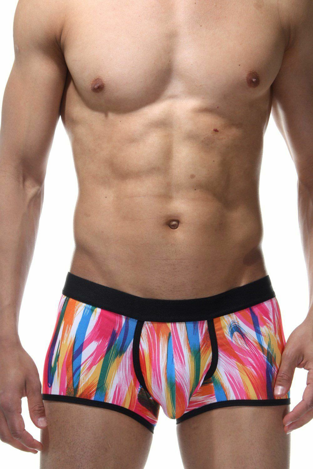 Мужские разноцветные трусы-боксеры (Размер: L) (Цвет: разноцветный)