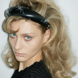 Ободок объемный с хрустальным декором