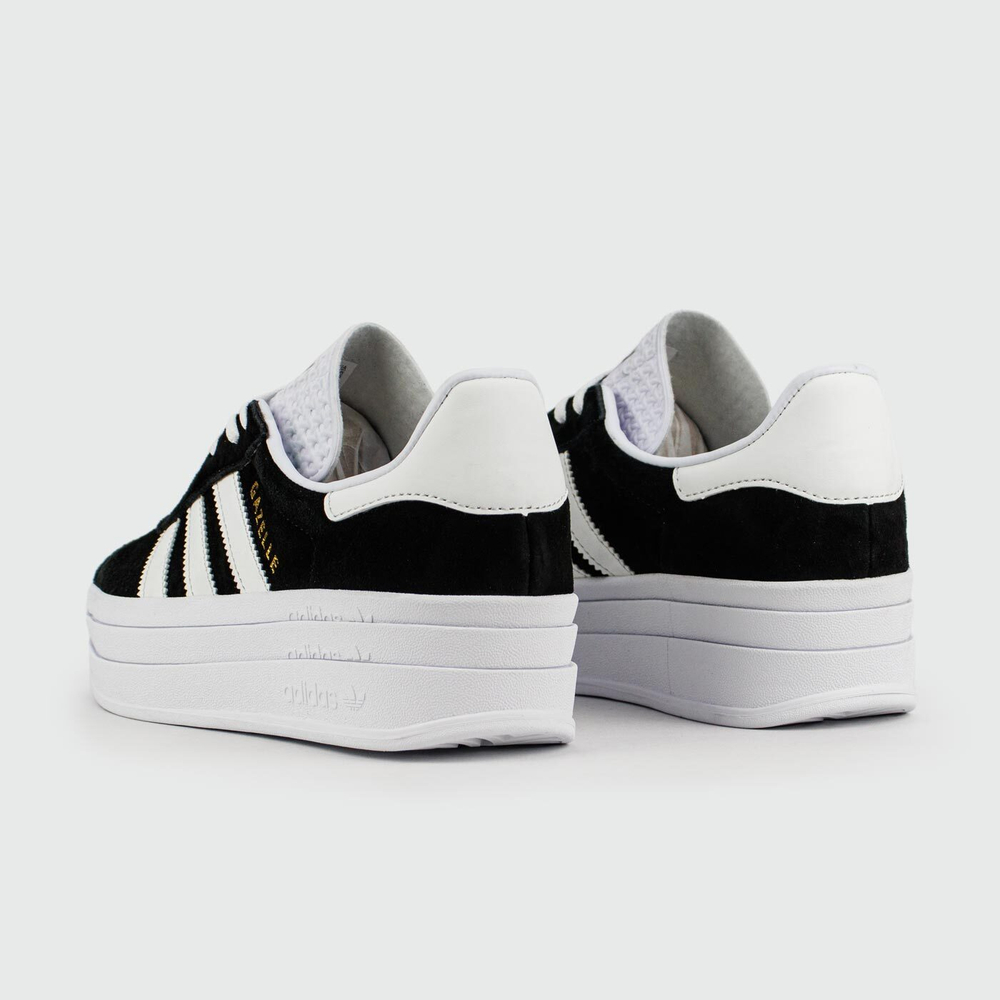 Кроссовки Adidas Gazelle Bold Black / White Wmns