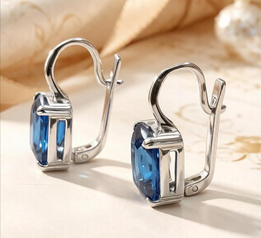 Ювелирные серьги из серебра 925 пробы