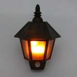 Фонарь садовый «Пламя» 27,5*20*10 см, на солнечной батарее, Теплый белый (эффект пламени) 1 LED