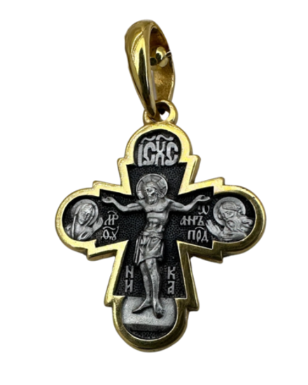 Крест «Распятие.Икона Божией Матери «Покров»