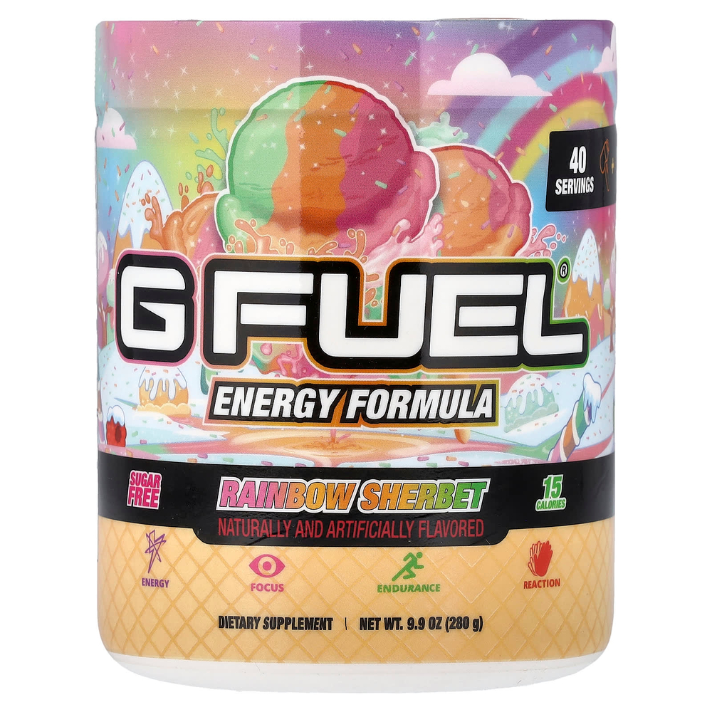 G FUEL, Energy Formula, радужный щербет, 280 г (9,9 унции)
