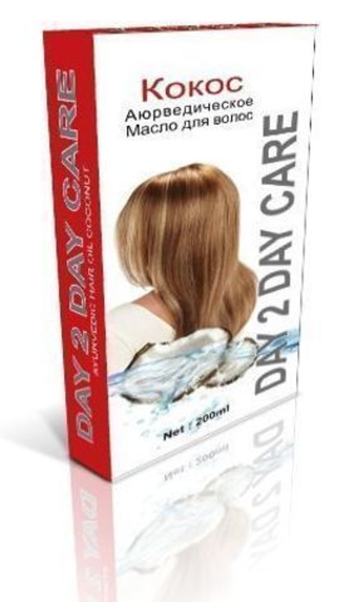 Масло для волос Day 2 Day Coconut Дэй ту Дэй Кокос Для защиты, укрепления, объёма От перхоти и облысения 200 мл.