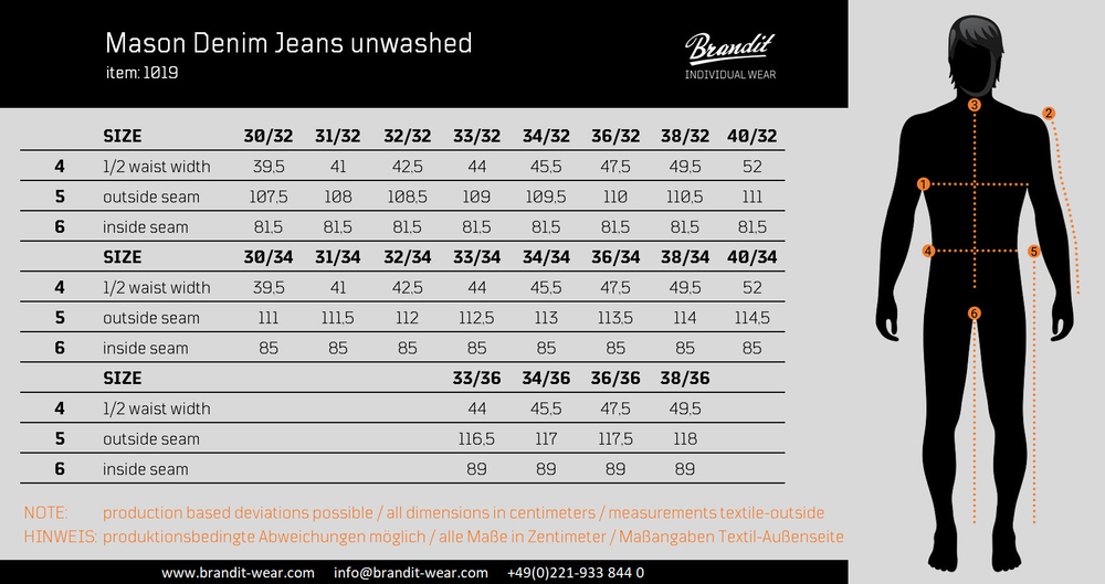 Brandit MASON DENIM JEANS black
