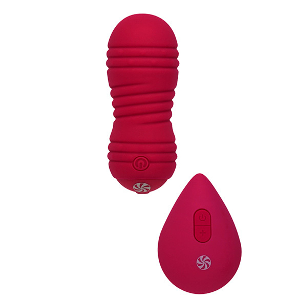 Бордовые вагинальные виброшарики 8,3см с пультом ДУ Lola Games Ray 9021-12lola