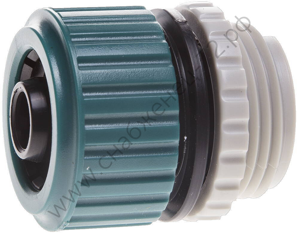 RACO ORIGINAL, внутренняя резьба 3/4″ х 1″ - шланг 3/4″, переходник из ударопрочного пластика (4250-55294C)