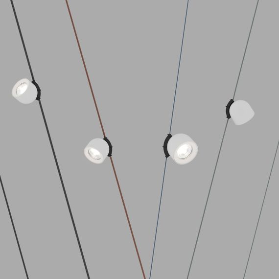 Трековый светодиодный светильник Denkirs Belty Spot DK5540-WH+BK