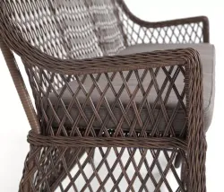 "Латте" диван двухместный из искусственного ротанга, цвет коричневый