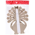 Украшение фольгированное «Сказочная снежинка» d-30 см, Шампань