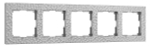 Рамка на 5 постов Hammer (серебряный)